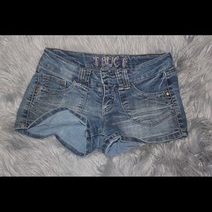 Denim shorts